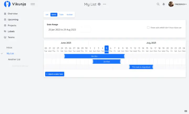 gitea ใช้งานร่วมกับ Todo list + Project management แบบสบายตาด้วย Vikunja